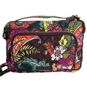 Vera Bradley Heirloom Paisley Little Hipster Organizational Crossbody Bag W/Wear